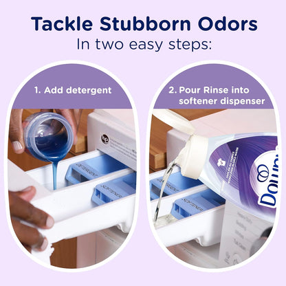 Downy RINSE & REFRESH Laundry Odor Remover – Nursery-Safe Rinse for Baby Clothes and Cloth Diapers