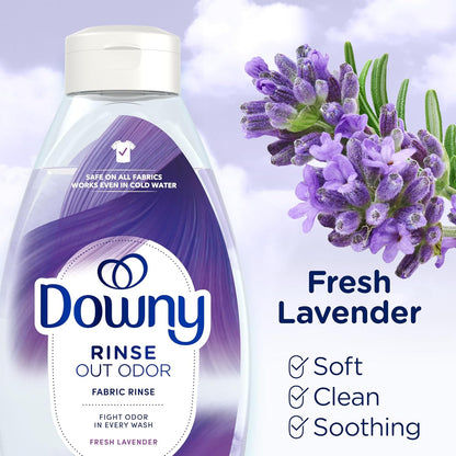 Downy RINSE & REFRESH Laundry Odor Remover – Nursery-Safe Rinse for Baby Clothes and Cloth Diapers