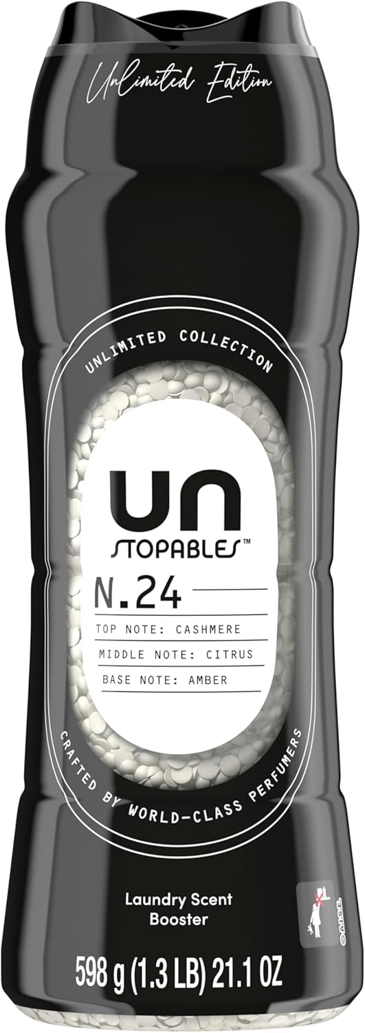 Downy Unstopables Unlimited Collection No. 09 Eucalyptus In-Wash Scent Booster Beads – Calming Spa Fragrance for Meditation Corner Linens, 21.1 oz