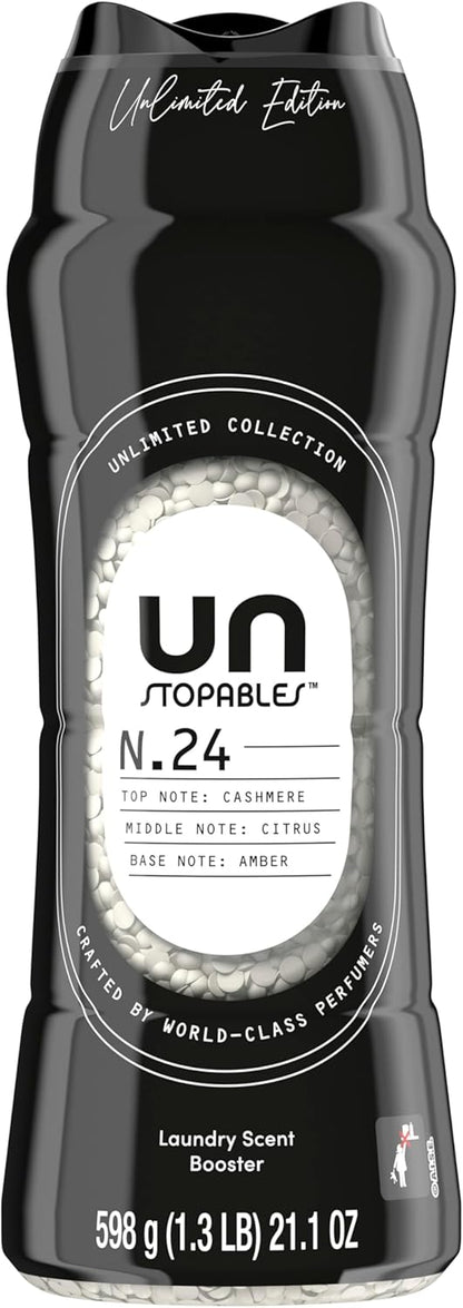 Downy Unstopables Unlimited Collection No. 09 Eucalyptus In-Wash Scent Booster Beads – Calming Spa Fragrance for Meditation Corner Linens, 21.1 oz
