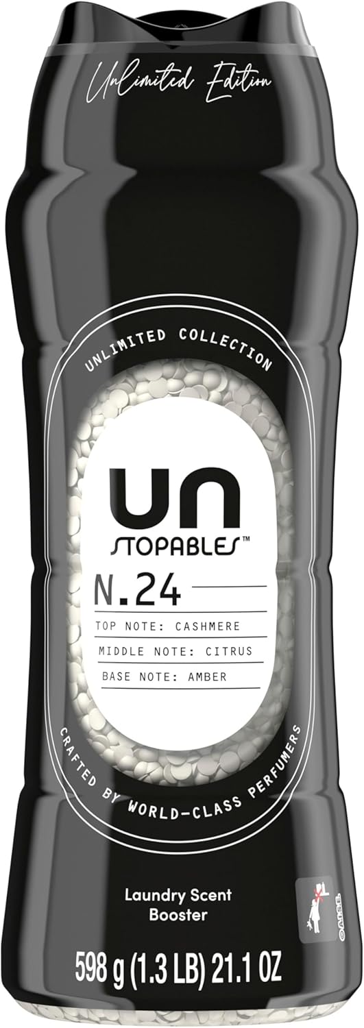 Downy Unstopables Unlimited Collection No. 09 Eucalyptus In-Wash Scent Booster Beads – Calming Spa Fragrance for Meditation Corner Linens, 21.1 oz