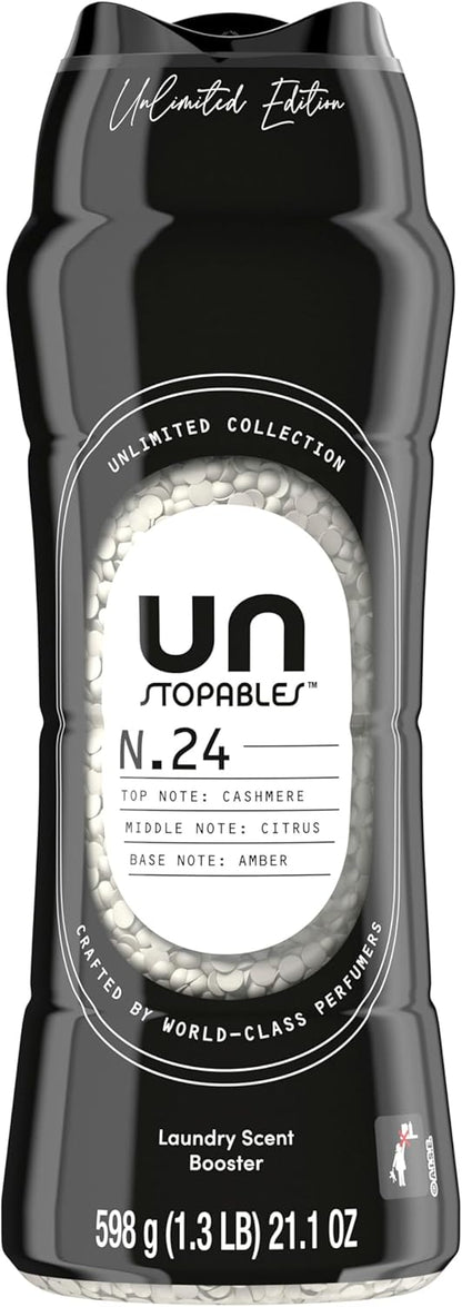 Downy Unstopables Unlimited Collection No. 09 Eucalyptus In-Wash Scent Booster Beads – Calming Spa Fragrance for Meditation Corner Linens, 21.1 oz