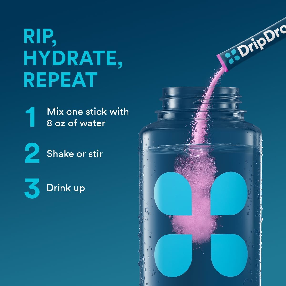 DripDrop Hydration Powder - Daily Wellness Electrolytes for Mindful Self-Care and Clean-Label Hydration Routines