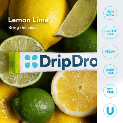 DripDrop Sugar Free Electrolyte Powder – Daily Wellness Hydration for Home Office and Yoga Studio
