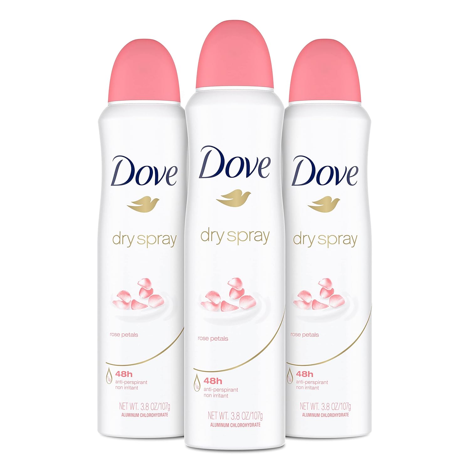 dry spray antiperspirant format that goes on instantly dry