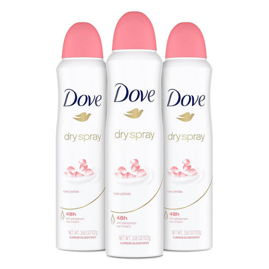 dry spray antiperspirant format that goes on instantly dry