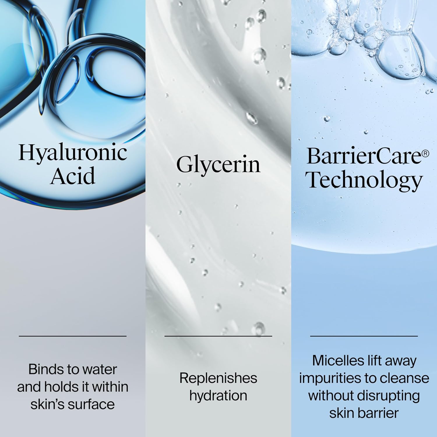 dual-action face wash and makeup remover in one product