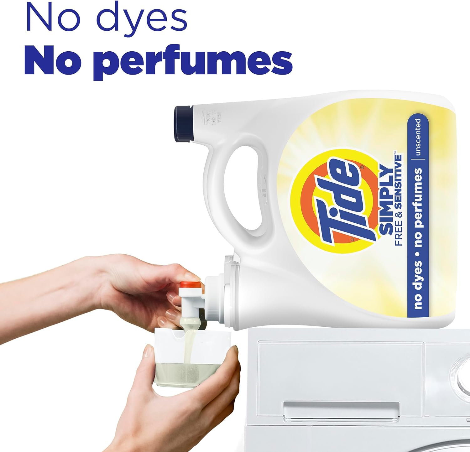 dual compatibility with he high-efficiency and standard washing machines