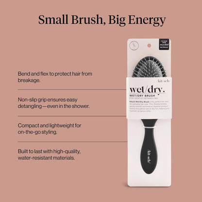 dual wet/dry functionality suitable for shower or post-shower brushing