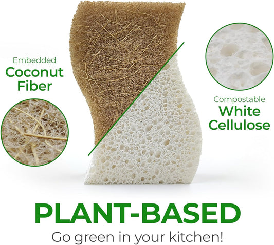 durable coconut husk scrubber side