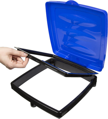 durable polypropylene construction with freestanding rectangular base