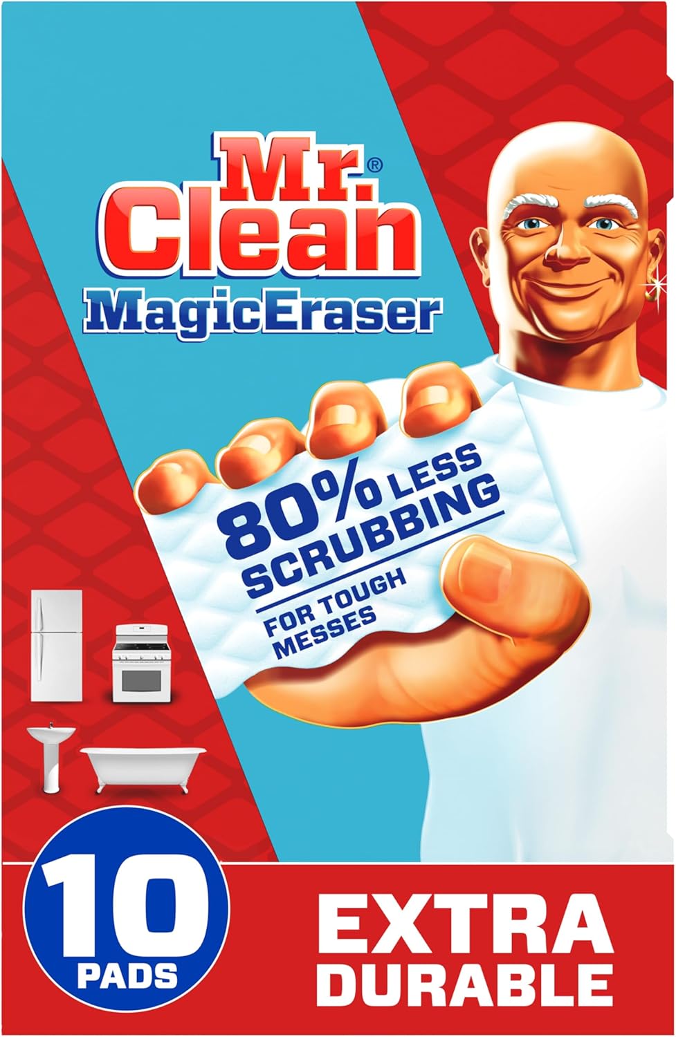 durafoam melamine sponge material with micro-scrubbers that reach into surface grooves