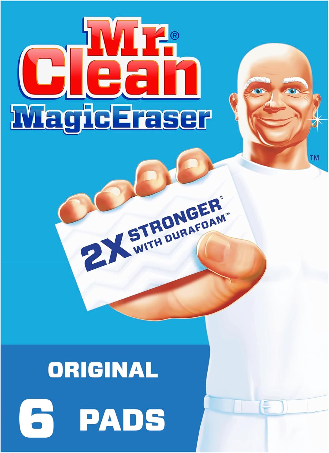 durafoam melamine sponge material with micro-scrubbers that lift grime from surface grooves