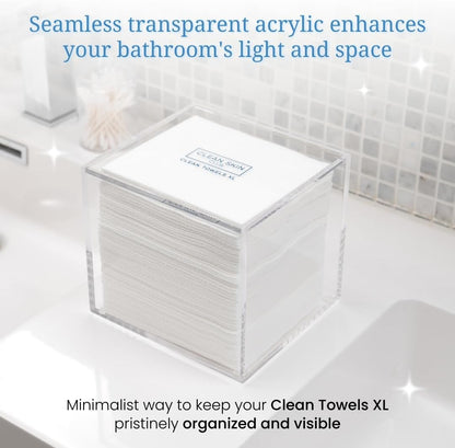 dustproof sealed enclosure to maintain towel cleanliness