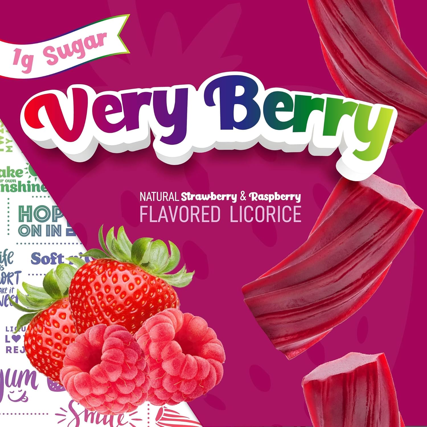 dye-free recipe with no artificial colors or flavors, sweetened naturally