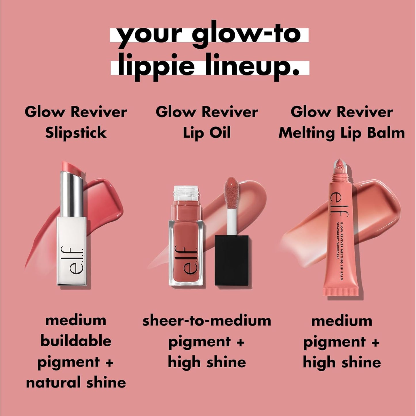 e.l.f. Glow Reviver Slipstick – Clutter-Free Vanity Essential in 10 Neutral Shades, Vegan Lip Oil Stick