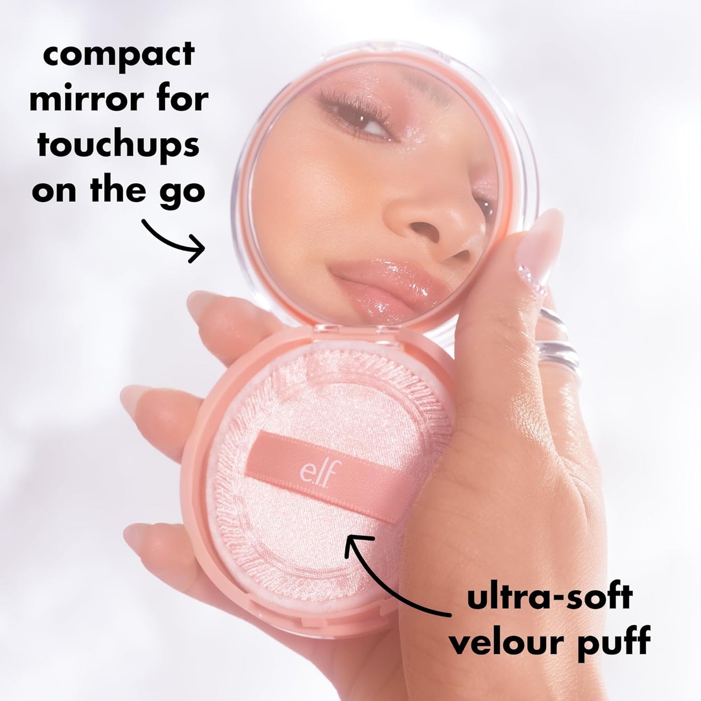 e.l.f. Halo Glow Powder Filter — Clean Vanity Essential, One-Compact Setting Powder and Base in a Neutral Palette