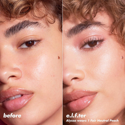 e.l.f. Halo Glow Powder Filter — Clean Vanity Essential, One-Compact Setting Powder and Base in a Neutral Palette