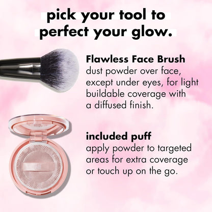 e.l.f. Halo Glow Powder Filter — Clean Vanity Essential, One-Compact Setting Powder and Base in a Neutral Palette