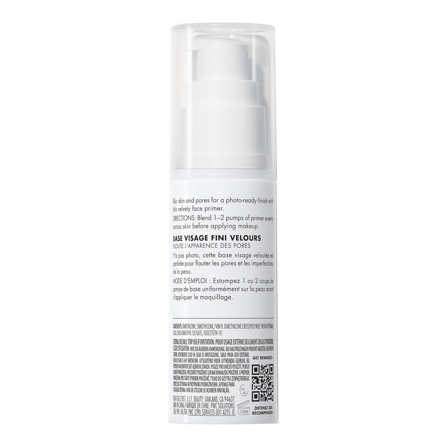 e.l.f. Mineral Infused Face Primer – Self-Care Vanity Ritual, Smooth Matte Base for Mindful Makeup Days