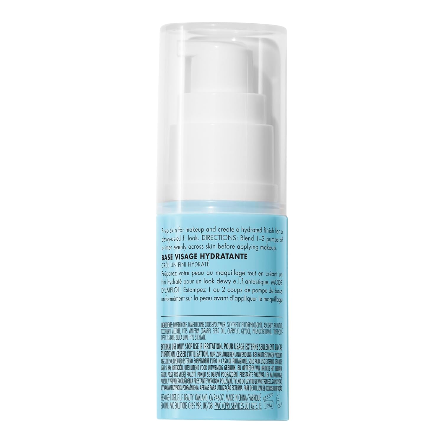 e.l.f. Satin Finish Face Primer – Spa-Like Morning Ritual Primer Infused with Grape and Vitamins