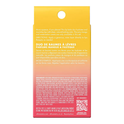 e.l.f. Squeeze Me More Lip Balm Duo – Pocket-Sized Lip Hydration for Travel, Hiking, and Commute Touch-Ups