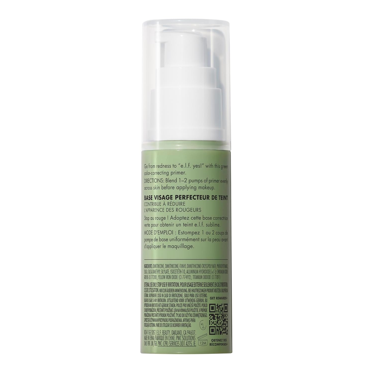 e.l.f. Tone Adjusting Face Primer, One-Step Redness Neutralizer for a Clean Cluttered-Free Vanity