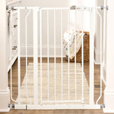 Regalo Portable Baby Gate with Door – Pressure Mounted Indoor-Outdoor Barrier for Doorways, Hallways and Patio Entries
