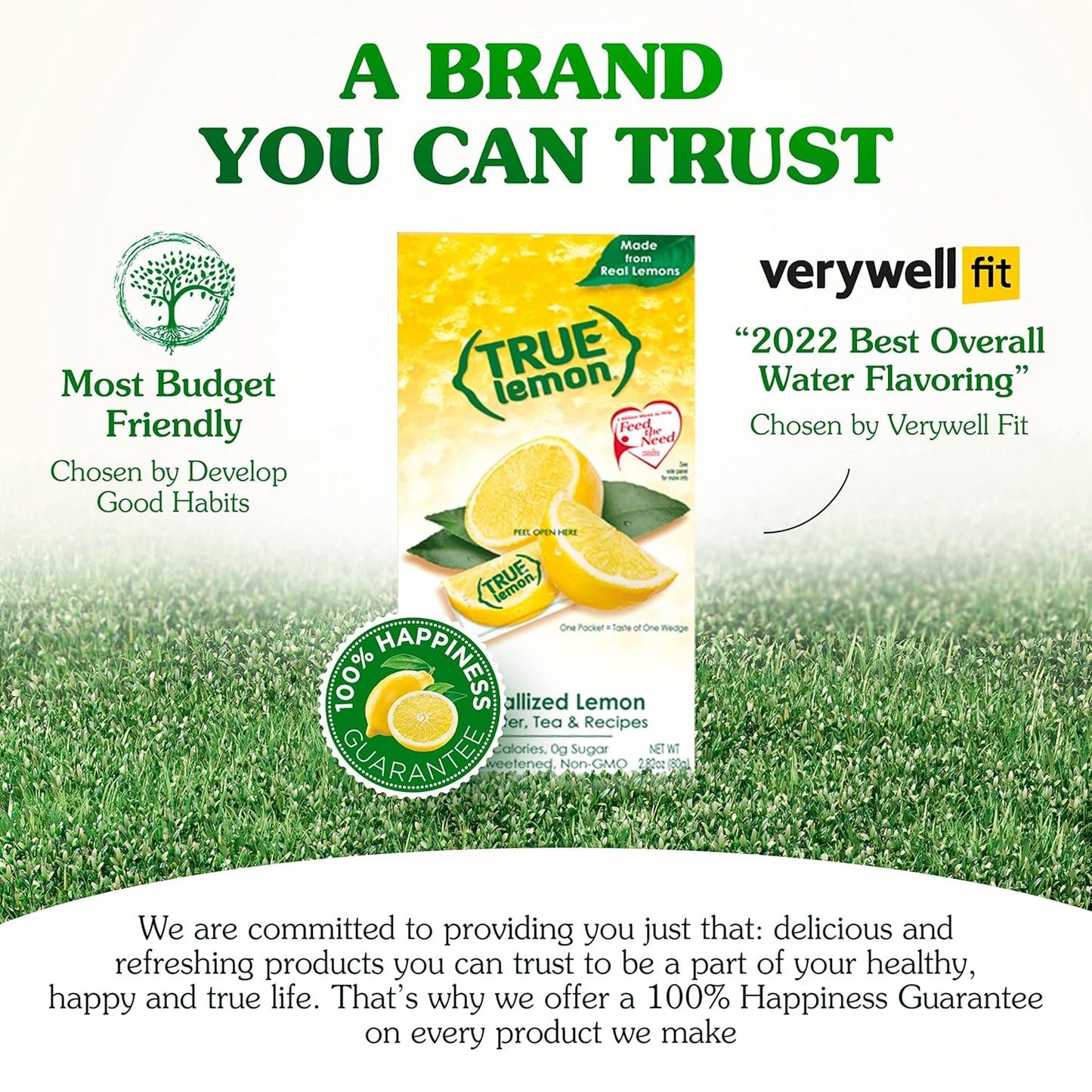 each 0.8g packet equals the taste of one lemon wedge (6 packets = 1 squeezed lemon)