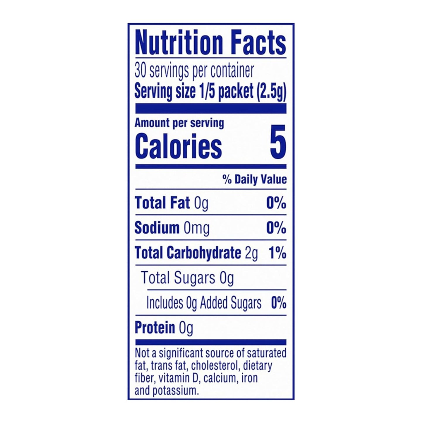 each packet makes 5 servings (one 2-quart pitcher) when mixed with 8 cups of water