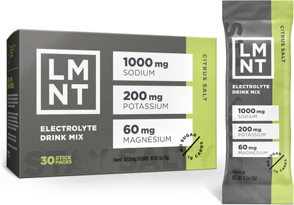 each stick pack delivers 1000mg sodium, 200mg potassium, 60mg magnesium