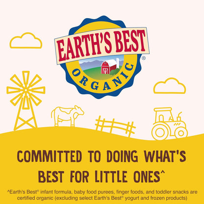 Earth's Best Organic Melty Hoops – Wholesome Organic Baby Snack for Mindful First Foods, Real Fruit and Vegetable Pieces