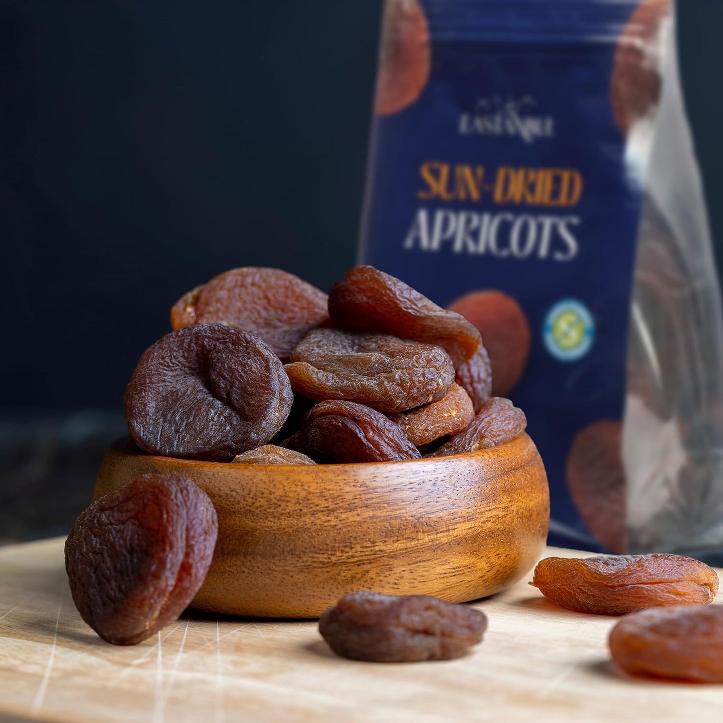 Eastanbul Sun Dried Apricots No Sugar Added – Lunchbox Friendly Whole Dried Fruit for School Snacks