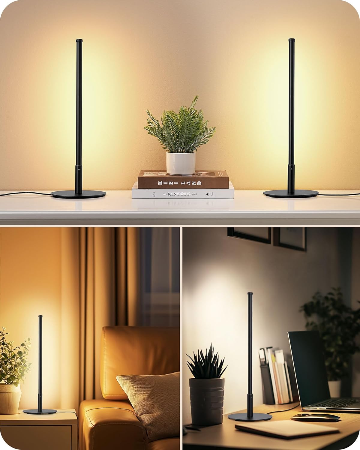 EDISHINE Stepless Dimmable Desk Lamp – Focused Task Light for Home Office Work Sessions