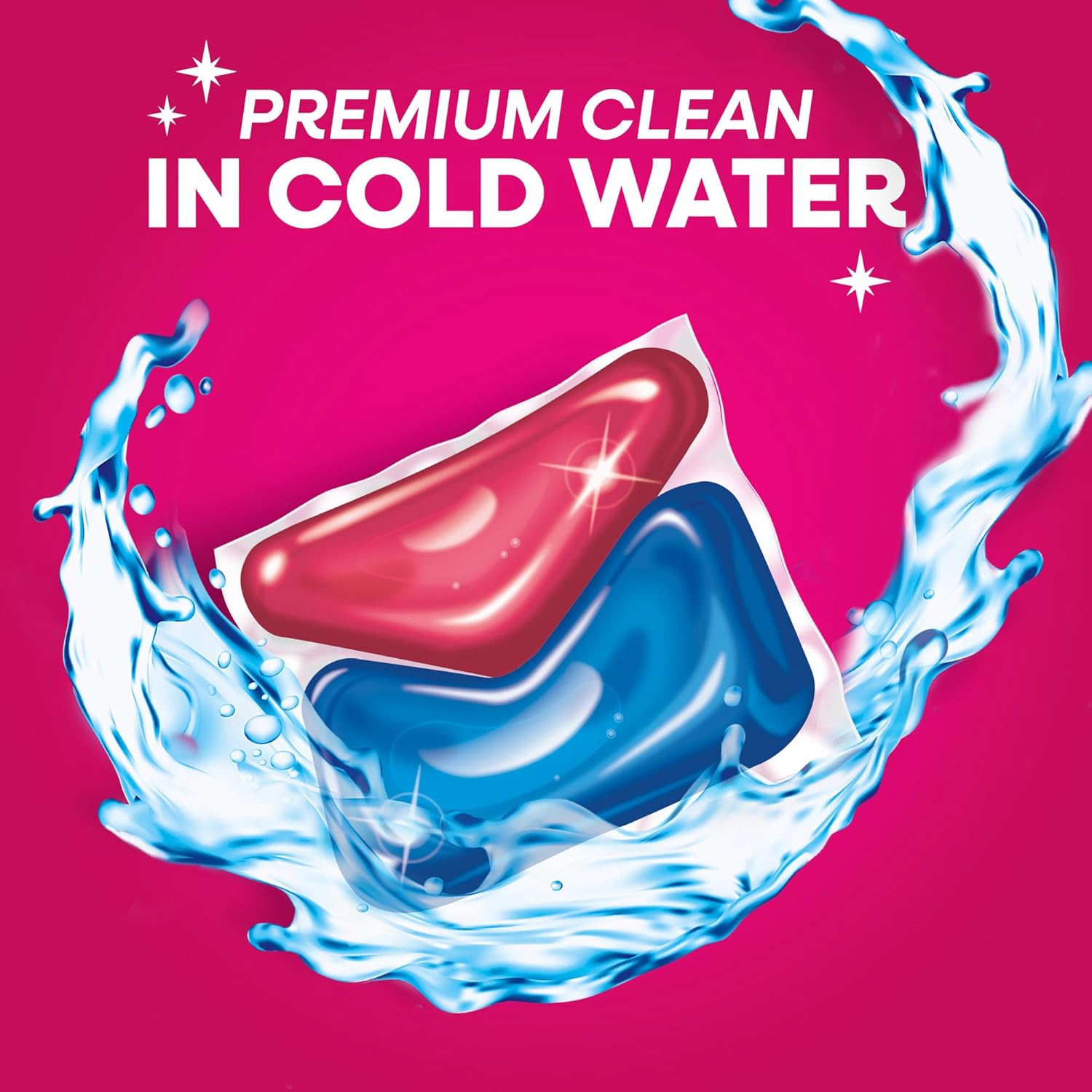 effective cleaning performance in all water temperatures including cold