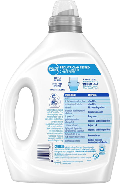 effective stain and impurity removal (dirt, body oil, allergens) in cold water