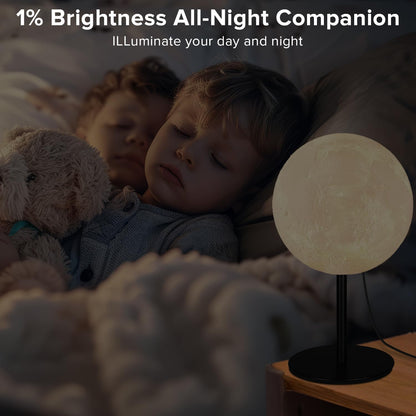 Ehobroc Moon Lamp – Unique Housewarming Present, Dimmable Bedside Lamp with 30 Light Modes