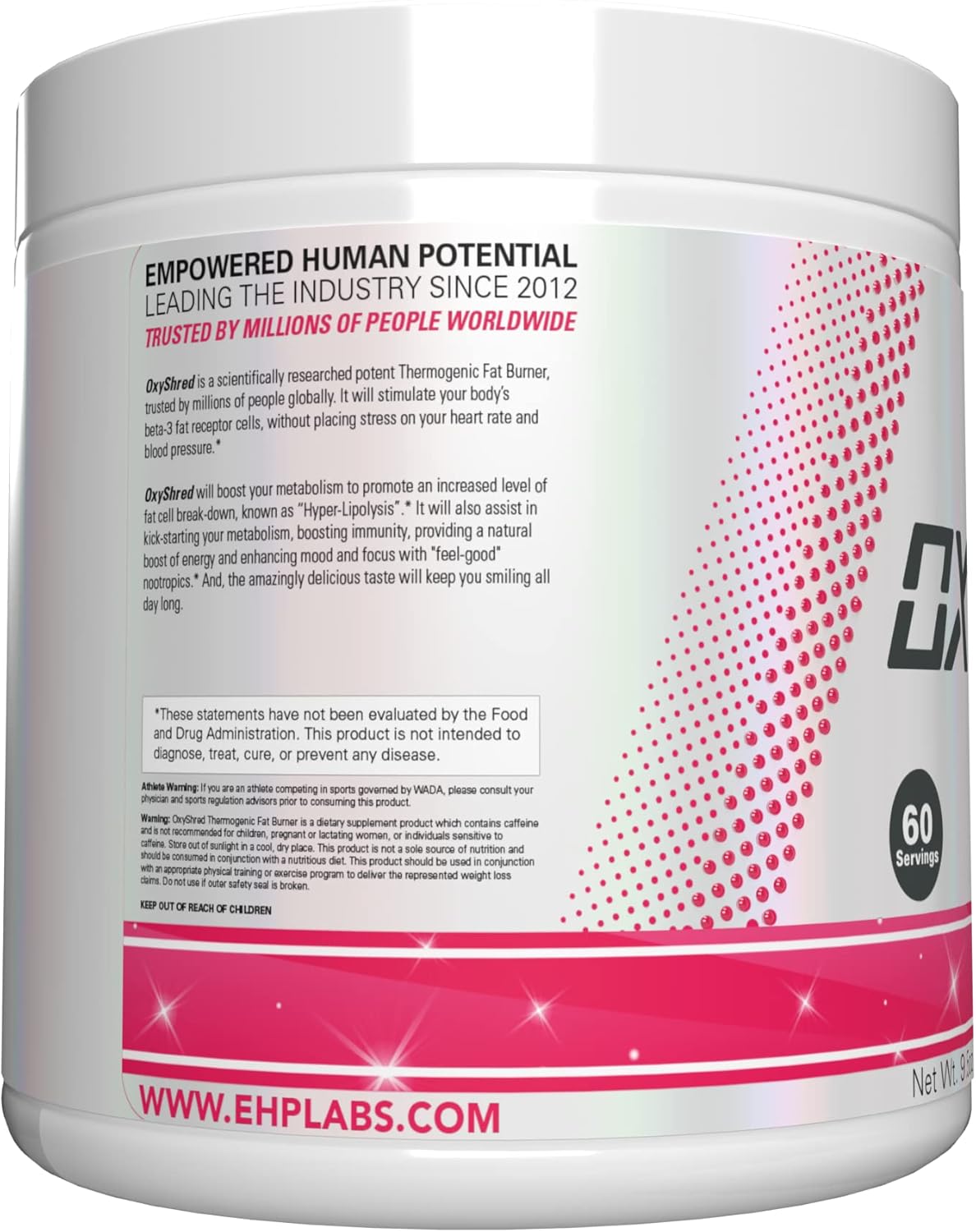 EHP Labs OxyShred Pre Workout Powder – Vegan Daily Energy Ritual for Calorie-Deficit Wellness, 14 Flavors