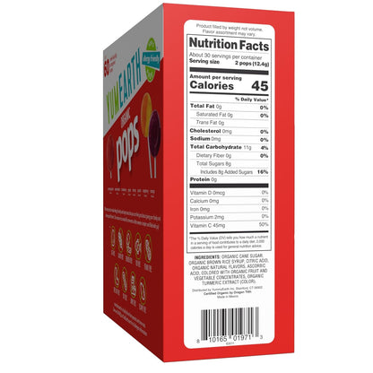 eight assorted fruit flavors: strawberry, pomegranate, peach, cherry, grape, mango, watermelon, raspberry