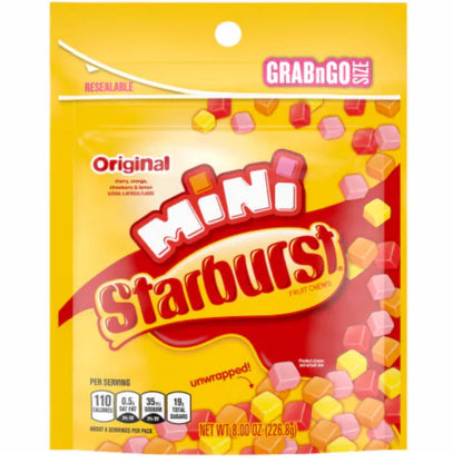 eight resealable 8oz grab n go bags per pack