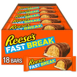 REESE'S FAST BREAK Candy Bars Bulk – Thoughtful Valentine's Day Gift for Her, Individually Wrapped Chocolate Peanut Butter Treats