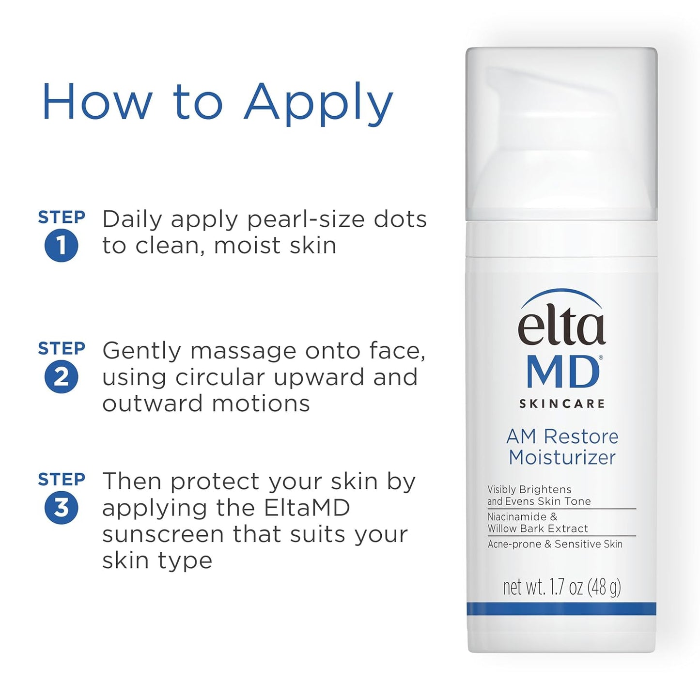 EltaMD AM Restore Hydrating Face Moisturizer – Calming Skincare for Your Morning Ritual