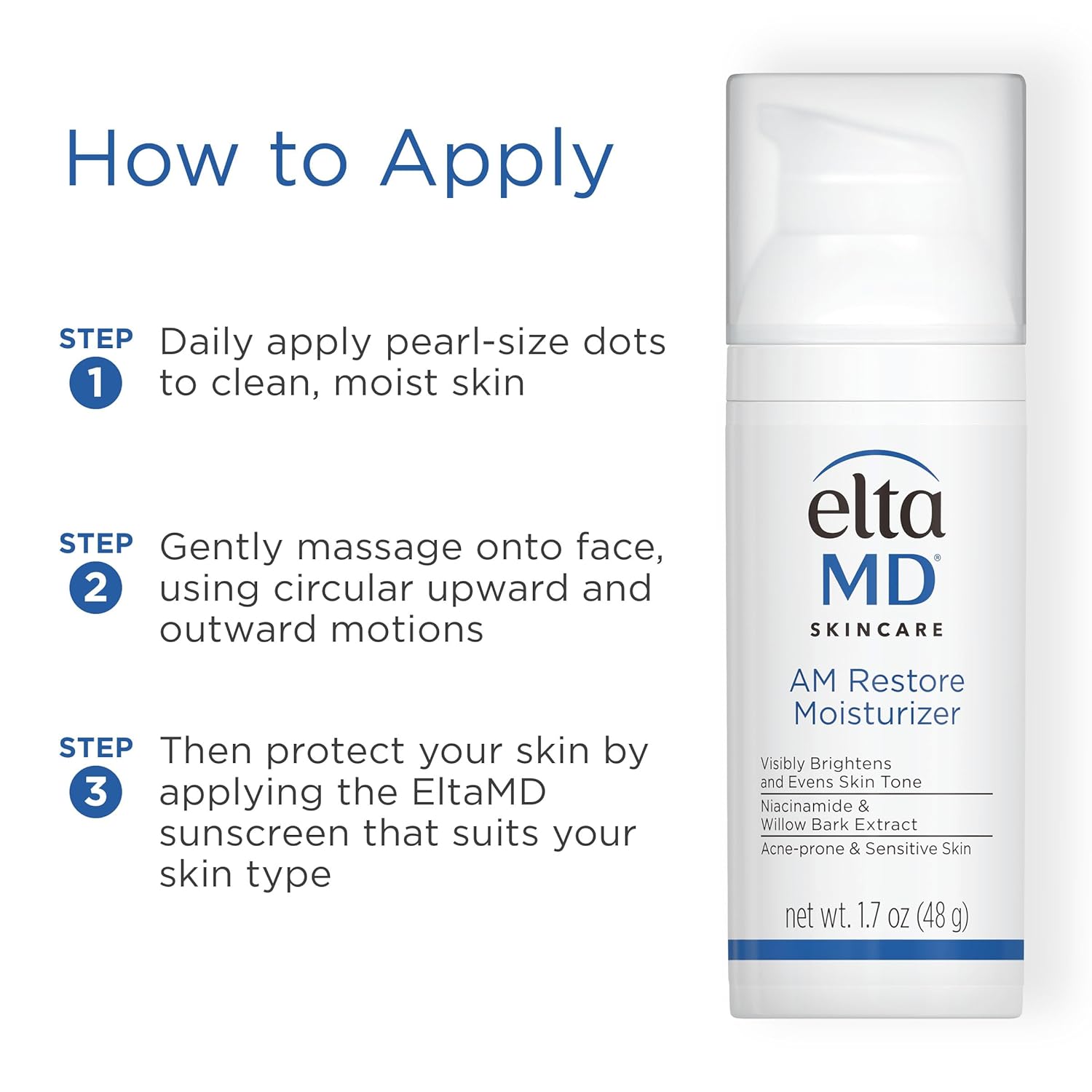 EltaMD AM Restore Hydrating Face Moisturizer – Calming Skincare for Your Morning Ritual