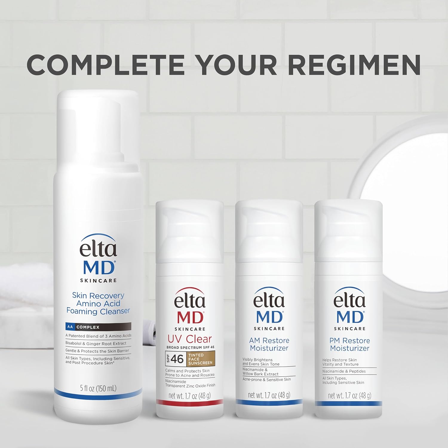 EltaMD AM Restore Travel-Size Face Moisturizer – Portable Hydration for On-the-Go Skincare