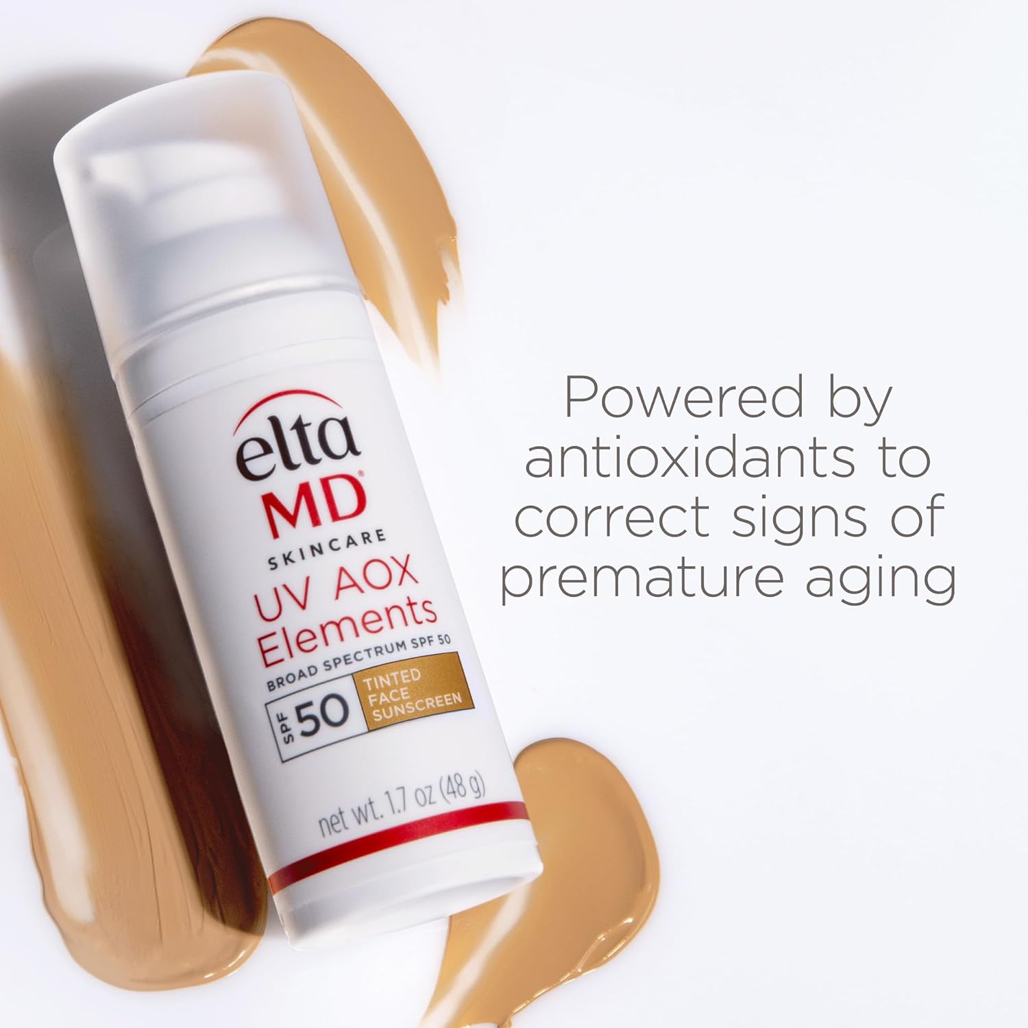 EltaMD UV AOX Elements Tinted Mineral Sunscreen SPF 50 – Calming Daily Ritual for Sensitive Skin