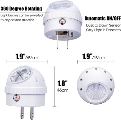 Emotionlite Nightlight – Flameless Night Light for Stairways and Hallways, 2700K Warm Glow, Automatic Dark Sensor for Safer Night Navigation