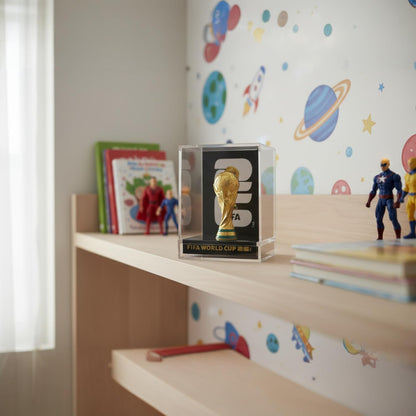 enclosed premium acrylic display case included