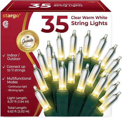 end-to-end connectors supporting up to 11 linked sets (385 lights total)