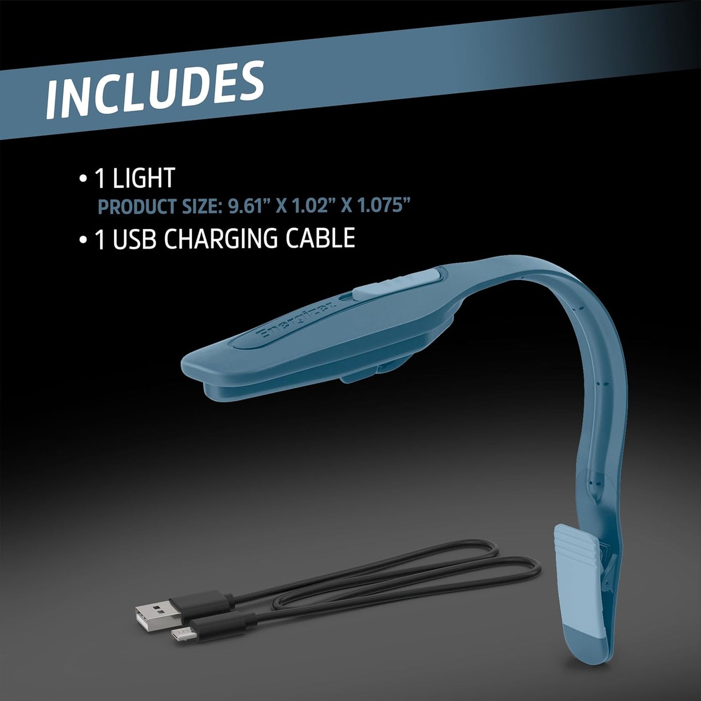 Energizer Flex-R LED Clip Light – Camping Reading Lamp for Tents, USB-C Rechargeable and Portable