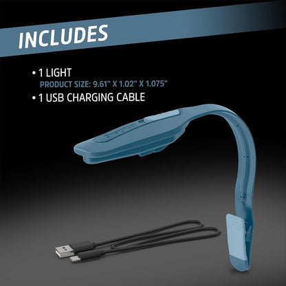 Energizer Flex-R LED Clip Light – Camping Reading Lamp for Tents, USB-C Rechargeable and Portable